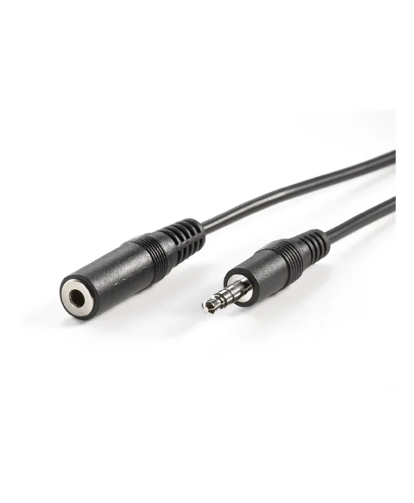 Roline Καλώδιο 3.5mm male - 3.5mm female Μαύρο 5m (11.99.4355)