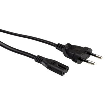 Value Euro / IEC C7 - Euro / IEC C7 Cable 5m Μαύρο 19.99.2094