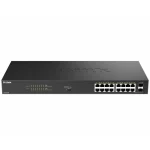 D-Link DGS-1018P/E L2 Switch με 16 Θύρες Gigabit (1Gbps) Ethernet και 2 SFP Θύρες