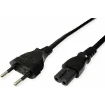 Roline IEC C7 - Euro Cable 1.8m Μαύρο 19.07.2096