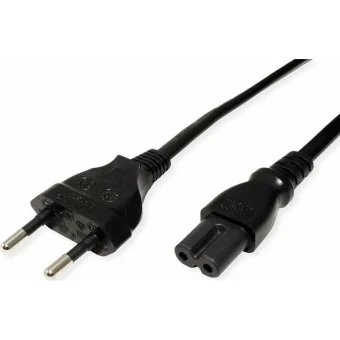 Roline IEC C7 - Euro Cable 1.8m Μαύρο 19.07.2096