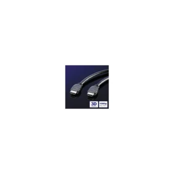 Roline HDMI 1.4 Cable HDMI male - HDMI male 1m Μαύρο 11.04.5541