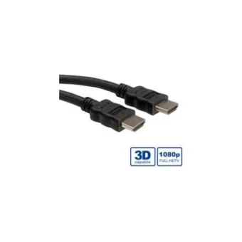 Roline HDMI 1.4 Cable HDMI male - HDMI male 3m Μαύρο 11.04.5543
