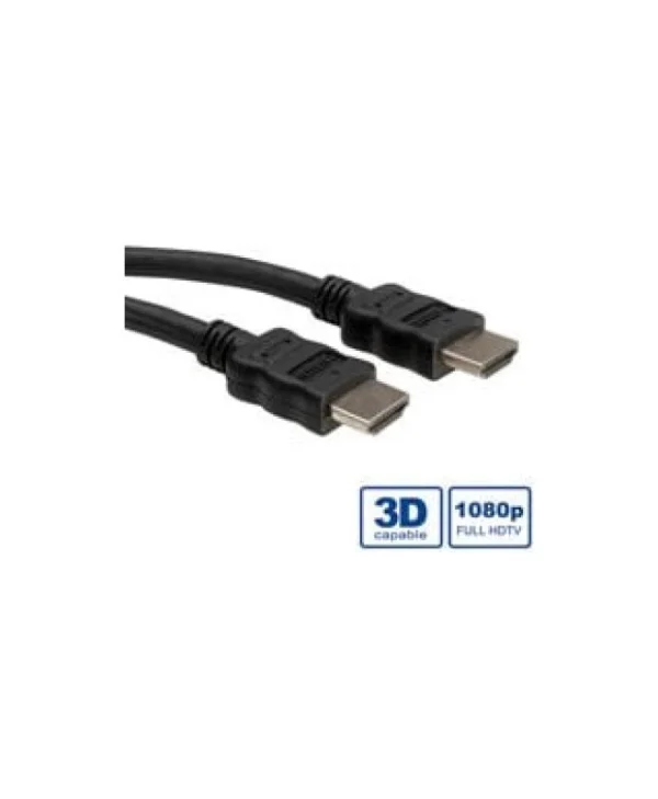 Roline HDMI 1.4 Cable HDMI male - HDMI male 3m Μαύρο 11.04.5543