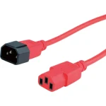 Roline IEC C14 - IEC C13 Cable 1.8m Κόκκινο 19.08.1520