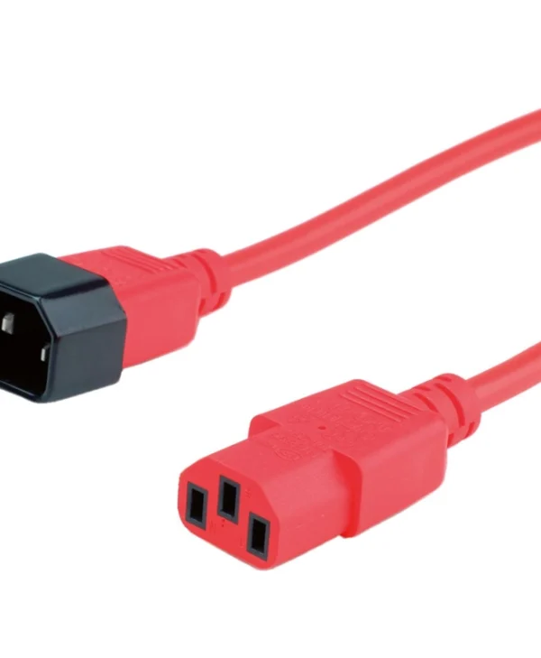 Roline IEC C14 - IEC C13 Cable 1.8m Κόκκινο 19.08.1520