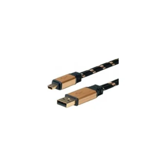Roline USB 2.0 Cable USB-A male - Μαύρο 1.8m 11.02.8822