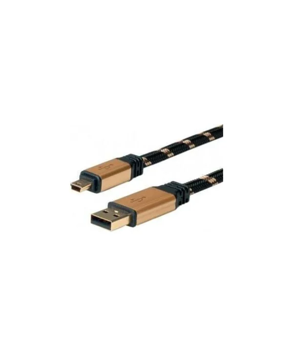 Roline USB 2.0 Cable USB-A male - Μαύρο 1.8m 11.02.8822