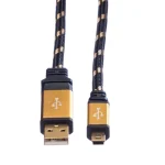 Roline USB 2.0 Cable USB-A male - Μαύρο 1.8m 11.02.8822 - Image 4