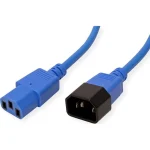 Value IEC C14 / IEC C13 - IEC C14 / IEC C13 / IEC 320 Cable 0.8m Μπλε 19.08.1527 - Image 2