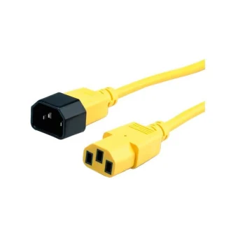 Roline IEC C13 / IEC C14 - IEC C13 / IEC C14 Cable 1.8m Κίτρινο 19.08.1521-25