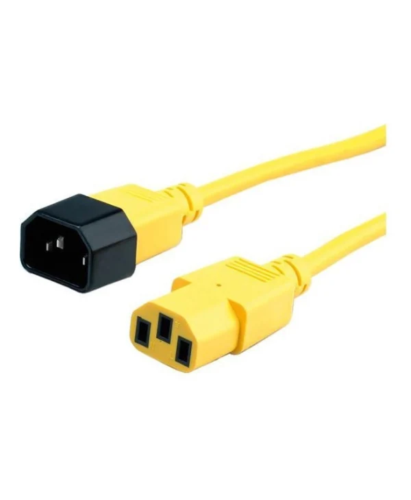 Roline IEC C13 / IEC C14 - IEC C13 / IEC C14 Cable 1.8m Κίτρινο 19.08.1521-25