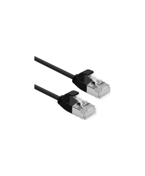 Roline F/UTP Cat.6a Καλώδιο Δικτύου Ethernet 0.15m Μαύρο 1τμχ 21.15.3350