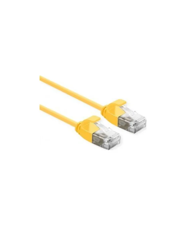 Roline U/UTP Cat.6a Καλώδιο Δικτύου Ethernet 1m Κίτρινο 1τμχ 21.15.3923