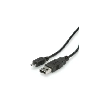 Roline USB 2.0 to micro USB Cable Μαύρο 0.8m (11.02.8754)