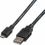 Roline USB 2.0 to micro USB Cable Μαύρο 0.8m (11.02.8754) - Image 3