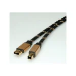 Roline USB 2.0 Cable USB-A male - USB-A male Χρυσό 45m 11.02.8805 - Image 2