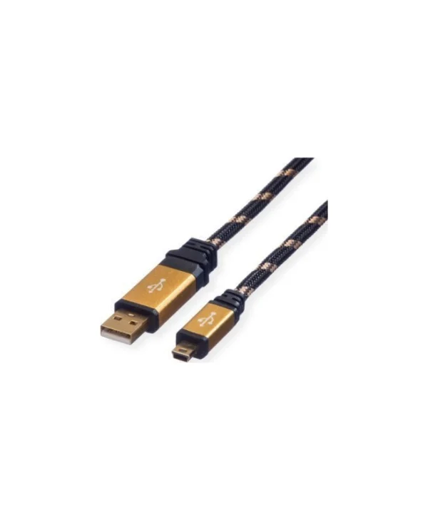 Καλώδιο Usb Triton Καλώδιο Roline Gold Usb 2.0 Τύπος A 5-pin Mini 3 M 11.02.8823