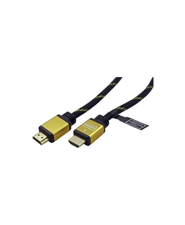 Secomp Angle Cable HDMI male - HDMI male 7.5m Μαύρο 11.04.5504