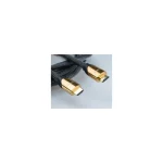 Roline Angle Cable HDMI male - HDMI male 1m Μαύρο 11.04.5801