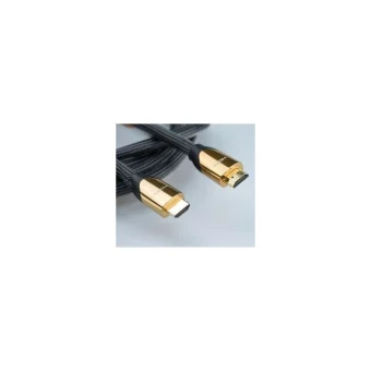 Roline Angle Cable HDMI male - HDMI male 1m Μαύρο 11.04.5801
