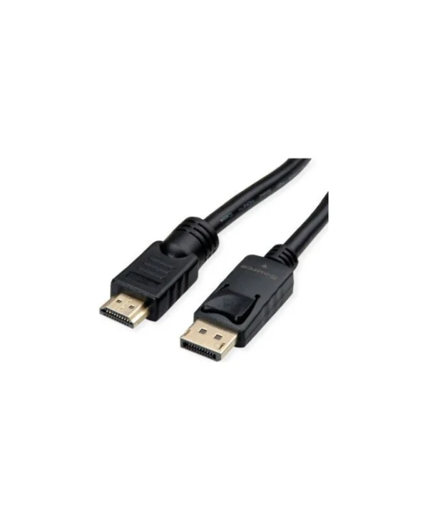 Roline Cable DisplayPort male - DisplayPort male 10m Μαύρο 11.04.5777