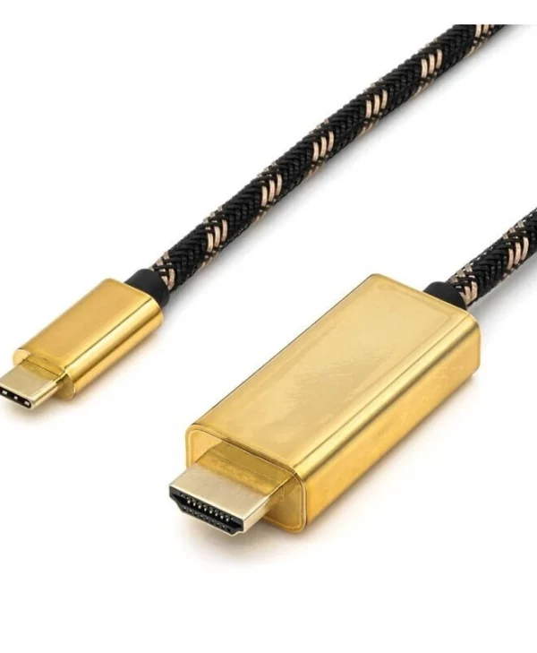 Roline Μετατροπέας USB-C male σε HDMI female Χρυσό 1τμχ 11.04.5844-10