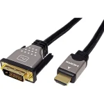 Roline Cable DVI-I male - HDMI male 1.5m Μαύρο (11.04.5876) - Image 2