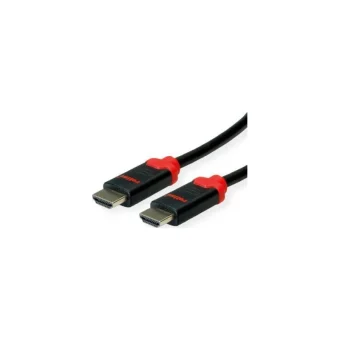 Roline HDMI 2.1 Braided Cable HDMI male - HDMI male 1m Μαύρο 11.04.5940