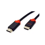 Roline HDMI 2.1 Braided Cable HDMI male - HDMI male 1m Μαύρο 11.04.5940 - Image 3