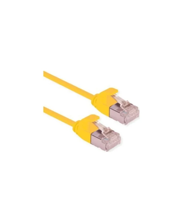 Roline F/UTP Cat.6a Καλώδιο Δικτύου Ethernet 0.3m Κίτρινο 1τμχ 21.15.3321