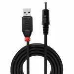Lindy USB 2.0 Cable USB-A male - DC Μαύρο 1.5m (70266) - Image 4