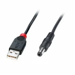Lindy USB 2.0 Cable USB-A male - DC Μαύρο 1.5m (70268)