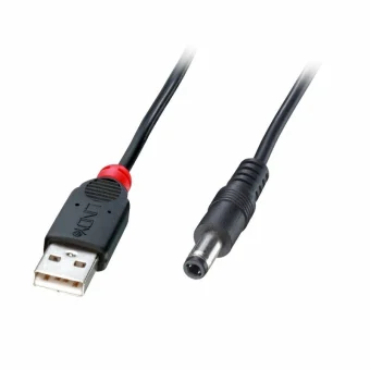 Lindy USB 2.0 Cable USB-A male - DC Μαύρο 1.5m (70268)