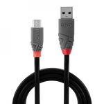 Lindy Anthra Line Regular USB 2.0 to micro USB Cable Μαύρο 1m (36732) - Image 5