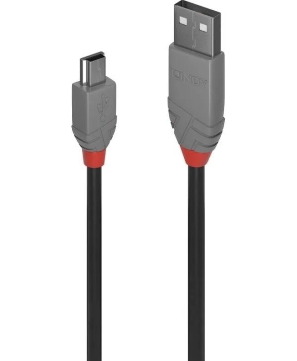 Lindy USB 2.0 Cable USB-A male - mini USB-B male 3m (36724)
