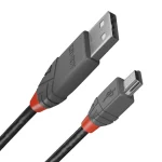 Lindy USB 2.0 Cable USB-A male - mini USB-B male 3m (36724) - Image 2