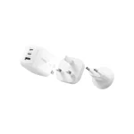 Belkin 3-port Usb C Charger 70w Gan Charger Including Plugs Usa Uk Eu 2 Usb-c Ports 1 Usb-a Port Fast Charger Macbook Iphone Ipad Pro Samsung Galaxy Pixel Etc – White WCH018HQWH
