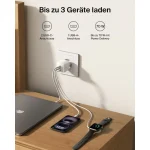 Belkin 3-port Usb C Charger 70w Gan Charger Including Plugs Usa Uk Eu 2 Usb-c Ports 1 Usb-a Port Fast Charger Macbook Iphone Ipad Pro Samsung Galaxy Pixel Etc – White WCH018HQWH - Image 2