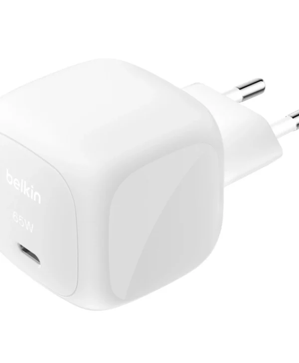 Belkin Φορτιστής Χωρίς Καλώδιο με Θύρα USB-C 65W Power Delivery Λευκός (WCA011KQWH)