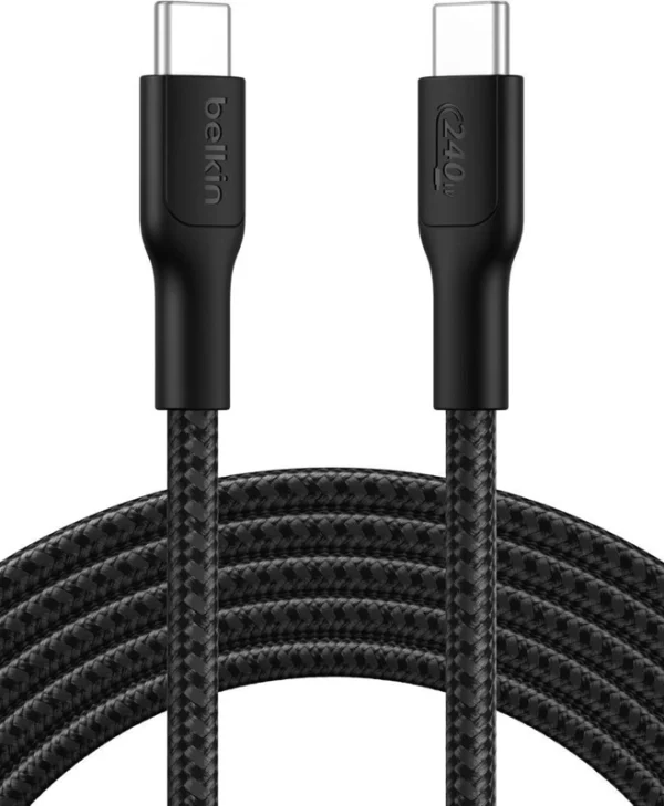 Belkin Boost↑charge Pro Braided USB-C to Lightning Cable 240W Μαύρο 3m CAB025HQ3MBK