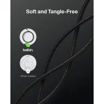 Belkin Boost↑charge Pro Braided USB-C to Lightning Cable 240W Μαύρο 3m CAB025HQ3MBK - Image 8