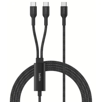Belkin USB 2.0 Cable USB-C male - USB-C 140W Μαύρο 1.5m CAC004hq1.5MBK CAC004HQ1.5MBK