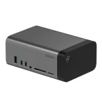 Belkin 11-in-1 Pro GaN Dock USB-C Docking Station με HDMI 4K PD Ethernet και σύνδεση 3 Οθονών Γκρι INC020KQSGY