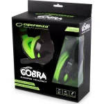 Esperanza Cobra Over Ear Gaming Headset με σύνδεση 2x3.5mm Πράσινο EGH350G - Image 2