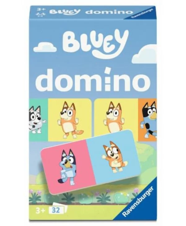 Επιτραπέζιο Παιχνίδι Bluey Domino για 2-4 Παίκτες 3+ Ετών (EN) Ravensburger 24902