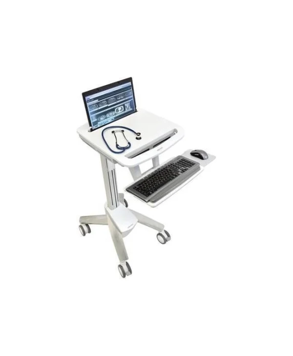 Ergotron StyleView Βάση Δαπέδου Οθόνης έως 17.3" με Ροδάκια Λευκή SV40-6100-0