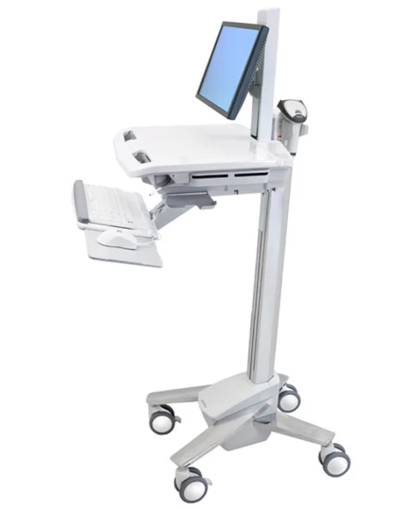 Ergotron StyleView Βάση Δαπέδου Οθόνης έως 24" με Ροδάκια Ασημί SV40-6300-0