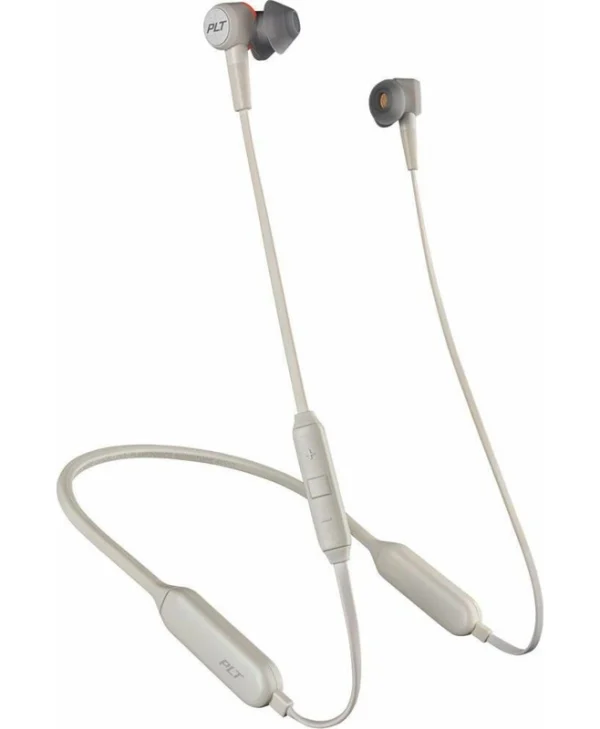 Plantronics Backbeat Go 410 In-ear Bluetooth Handsfree Ακουστικά με Αντοχή στον Ιδρώτα Μπεζ 212079-99