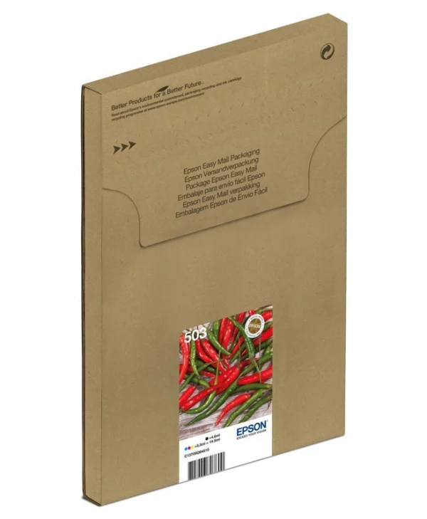 Epson 503 Γνήσιο Πακέτο 4 Μελανιών Εκτυπωτή InkJet Κίτρινο / Κυανό / Ματζέντα / Μαύρο (C13T09Q64510)